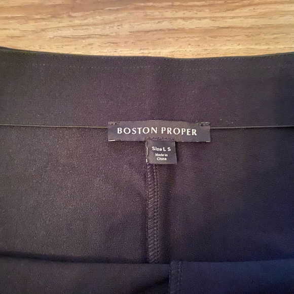 Boston Proper Black Wide Leg Pants- Size Large Short- Excellent condition! - Picture 3 of 6